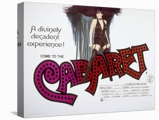 Cabaret, British Poster Art, Liza Minnelli, 1972-null-Stretched Canvas