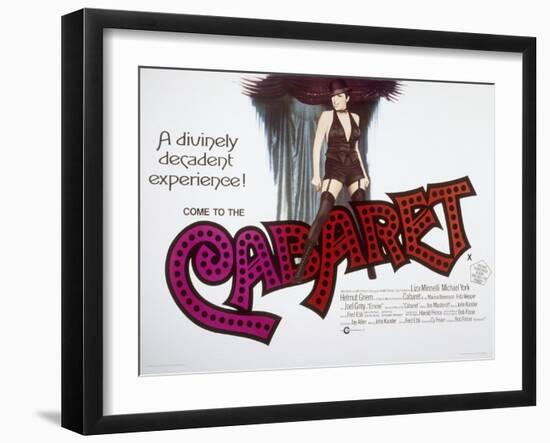 Cabaret, British Poster Art, Liza Minnelli, 1972-null-Framed Art Print