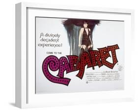 Cabaret, British Poster Art, Liza Minnelli, 1972-null-Framed Art Print