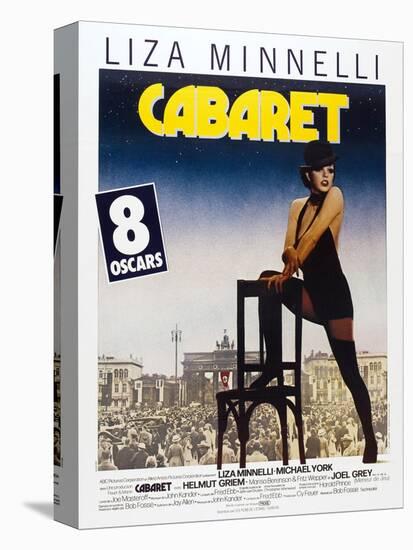 Cabaret, French poster, Liza Minnelli, 1972-null-Stretched Canvas