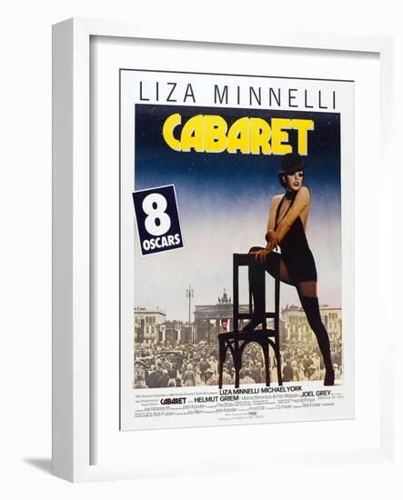 Cabaret, French poster, Liza Minnelli, 1972-null-Framed Art Print