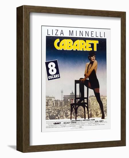 Cabaret, French poster, Liza Minnelli, 1972-null-Framed Art Print