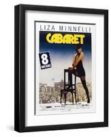 Cabaret, French poster, Liza Minnelli, 1972-null-Framed Art Print