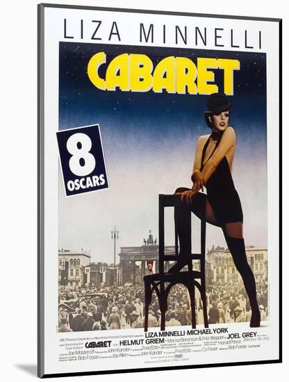 Cabaret, French poster, Liza Minnelli, 1972-null-Mounted Art Print