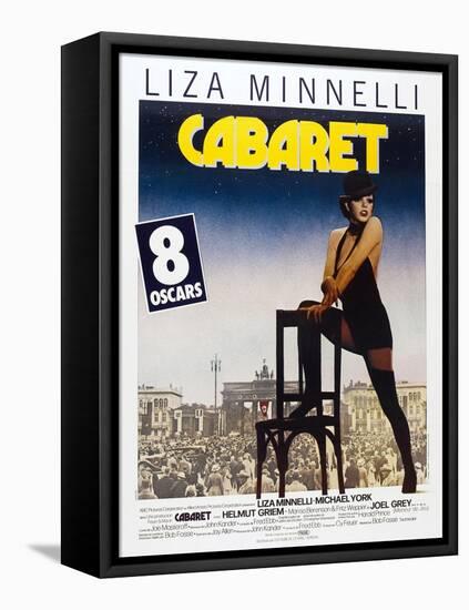 Cabaret, French poster, Liza Minnelli, 1972-null-Framed Stretched Canvas