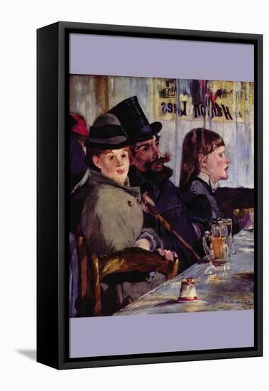 Cabaret In Reichshoffen-Edouard Manet-Framed Stretched Canvas