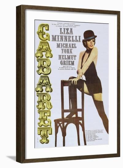 Cabaret, Italian poster, Liza Minnelli, 1972-null-Framed Art Print