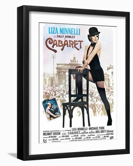 Cabaret, Italian Poster, Liza Minnelli, Michael York, Liza Minnelli, 1972-null-Framed Art Print