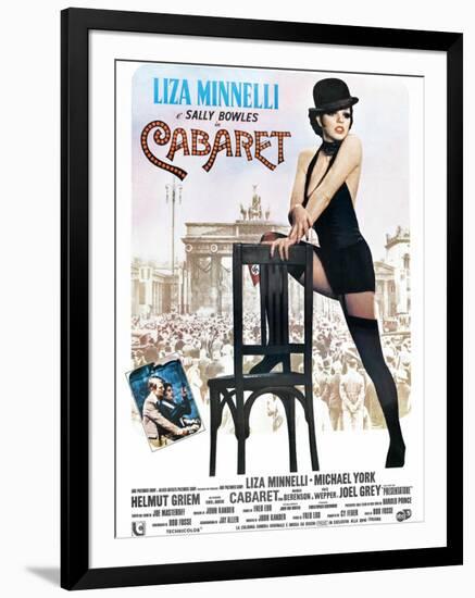 Cabaret, Italian Poster, Liza Minnelli, Michael York, Liza Minnelli, 1972-null-Framed Art Print