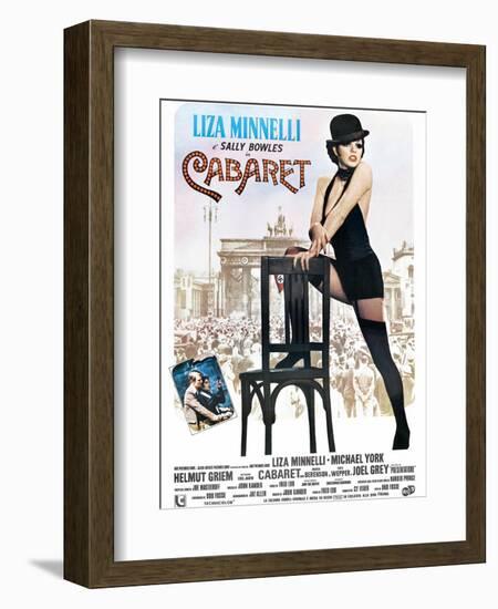 Cabaret, Italian Poster, Liza Minnelli, Michael York, Liza Minnelli, 1972-null-Framed Art Print