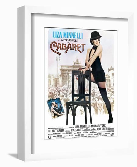 Cabaret, Italian Poster, Liza Minnelli, Michael York, Liza Minnelli, 1972-null-Framed Art Print