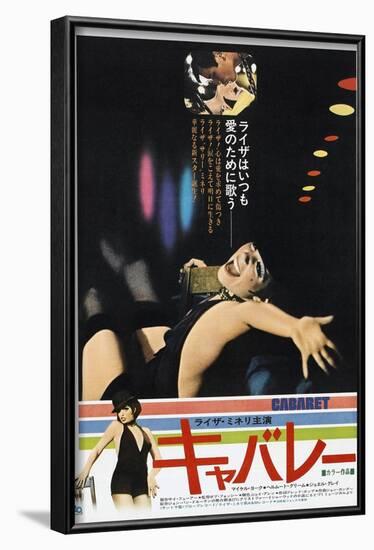 Cabaret, Japanese poster, Michael York, Liza Minnelli, 1972-null-Framed Art Print