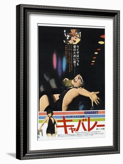 Cabaret, Japanese poster, Michael York, Liza Minnelli, 1972-null-Framed Art Print