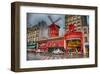 Cabaret Place Pigalle in Paris-null-Framed Art Print