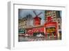 Cabaret Place Pigalle in Paris-null-Framed Art Print