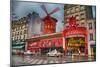 Cabaret Place Pigalle in Paris-null-Mounted Art Print