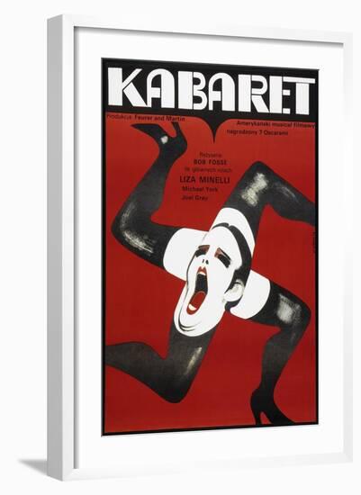 Cabaret, Polish poster, Liza Minelli, 1972-null-Framed Art Print
