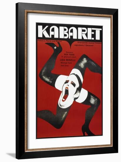 Cabaret, Polish poster, Liza Minelli, 1972-null-Framed Art Print