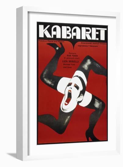 Cabaret, Polish poster, Liza Minelli, 1972-null-Framed Art Print