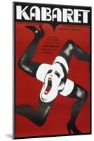 Cabaret, Polish poster, Liza Minelli, 1972-null-Mounted Art Print