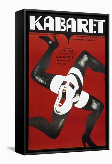 Cabaret, Polish poster, Liza Minelli, 1972-null-Framed Stretched Canvas