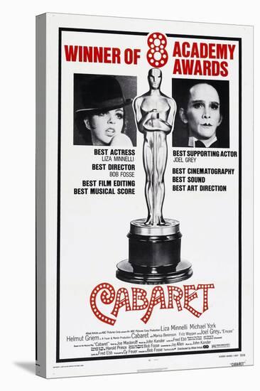 Cabaret, US poster, Liza Minnelli, Joel Grey, 1972-null-Stretched Canvas