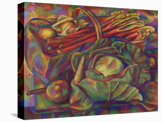 'Cabbage and Rhubarb (Savoy Green)', 1929 (1930)-Mark Gertler-Stretched Canvas