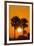 Cabbage Palms at Sunrise, Florida Bay, Everglades NP, Florida, Usa-Maresa Pryor-Framed Photographic Print