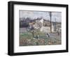 Cabbage Patch Near the Village, 1875-Camille Pissarro-Framed Premium Giclee Print