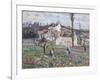 Cabbage Patch Near the Village, 1875-Camille Pissarro-Framed Giclee Print