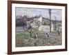 Cabbage Patch Near the Village, 1875-Camille Pissarro-Framed Giclee Print