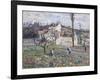 Cabbage Patch Near the Village, 1875-Camille Pissarro-Framed Giclee Print