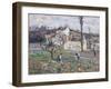 Cabbage Patch Near the Village, 1875-Camille Pissarro-Framed Giclee Print