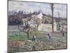 Cabbage Patch Near the Village, 1875-Camille Pissarro-Mounted Giclee Print