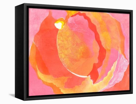 Cabbage Rose I-Carolyn Roth-Framed Stretched Canvas