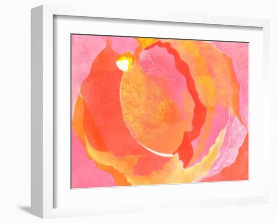 Cabbage Rose I-Carolyn Roth-Framed Art Print