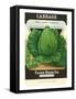 Cabbage Seed Packet-null-Framed Stretched Canvas