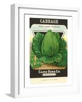 Cabbage Seed Packet-null-Framed Art Print