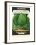 Cabbage Seed Packet-null-Framed Art Print