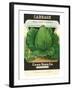 Cabbage Seed Packet-null-Framed Art Print