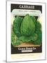 Cabbage Seed Packet-null-Mounted Art Print