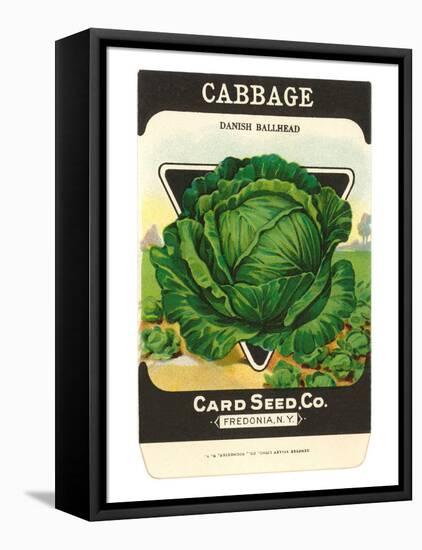 Cabbage Seed Packet-null-Framed Stretched Canvas