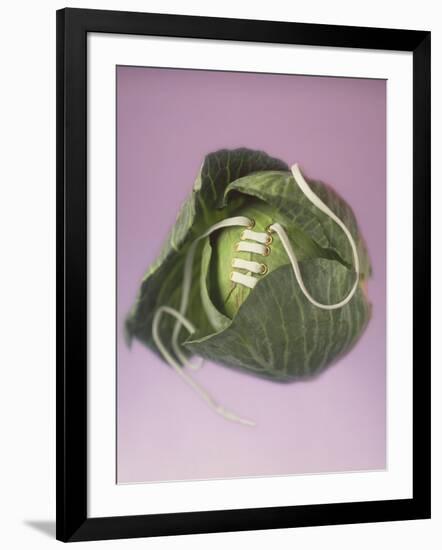 Cabbage with laces, 2000-Norman Hollands-Framed Photographic Print