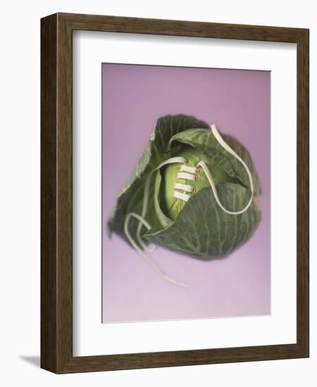 Cabbage with laces, 2000-Norman Hollands-Framed Photographic Print