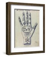 Cabbalistic Signs and Sigils, 18th Century-Science Source-Framed Giclee Print