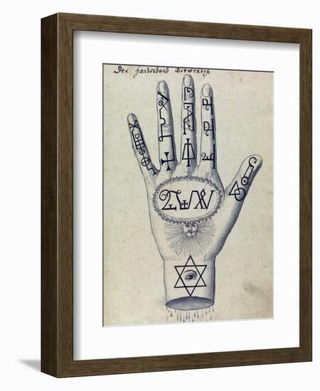 Cabbalistic Signs and Sigils, 18th Century-Science Source-Framed Giclee Print