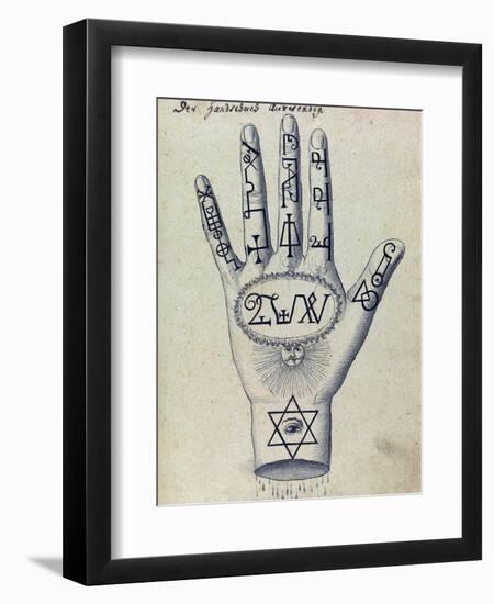 Cabbalistic Signs and Sigils, 18th Century-Science Source-Framed Giclee Print