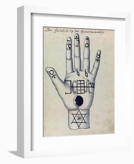 Cabbalistic Signs and Sigils, 18th Century-Science Source-Framed Giclee Print