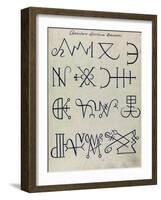 Cabbalistic Signs and Sigils, 18th Century-Science Source-Framed Giclee Print