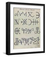 Cabbalistic Signs and Sigils, 18th Century-Science Source-Framed Giclee Print